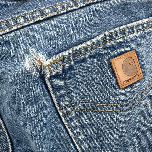 Carhartt Jeans Mens 36x30 Straight Leg Heritage Quality Utility Workwear Cowboy - Picture 7 of 7